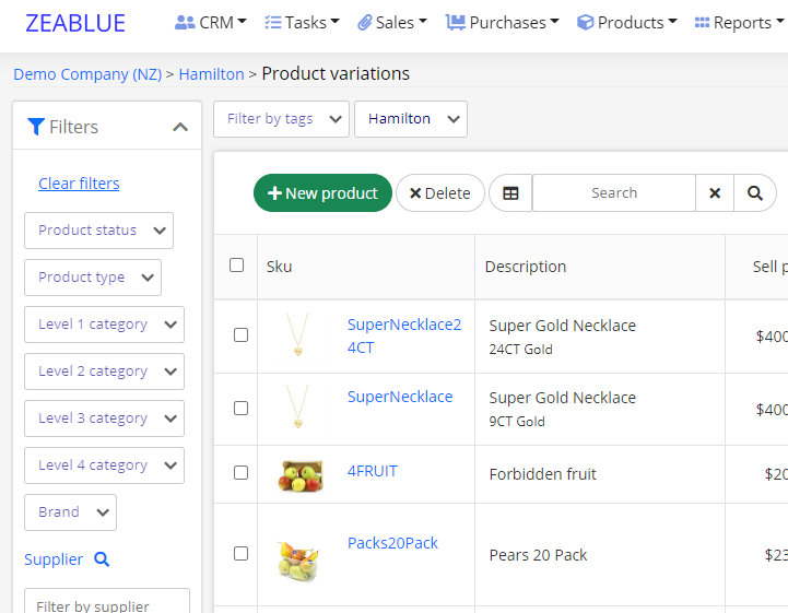 Inventory Control With Filters And Powerful Search